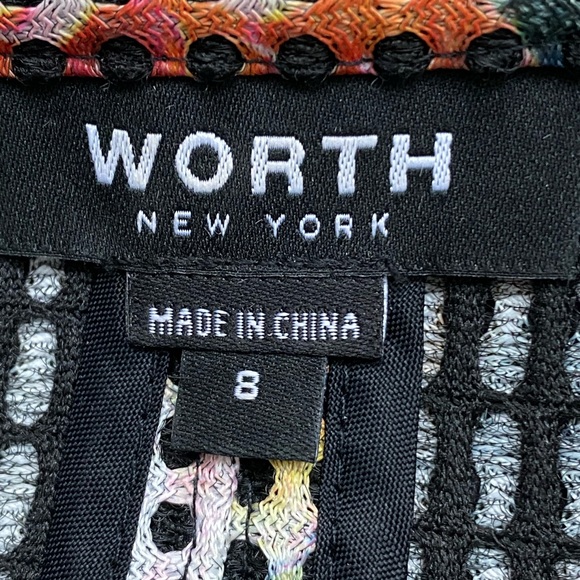 WORTH NEW YORK colorful abstract jacket.  size 8 - Picture 8 of 14